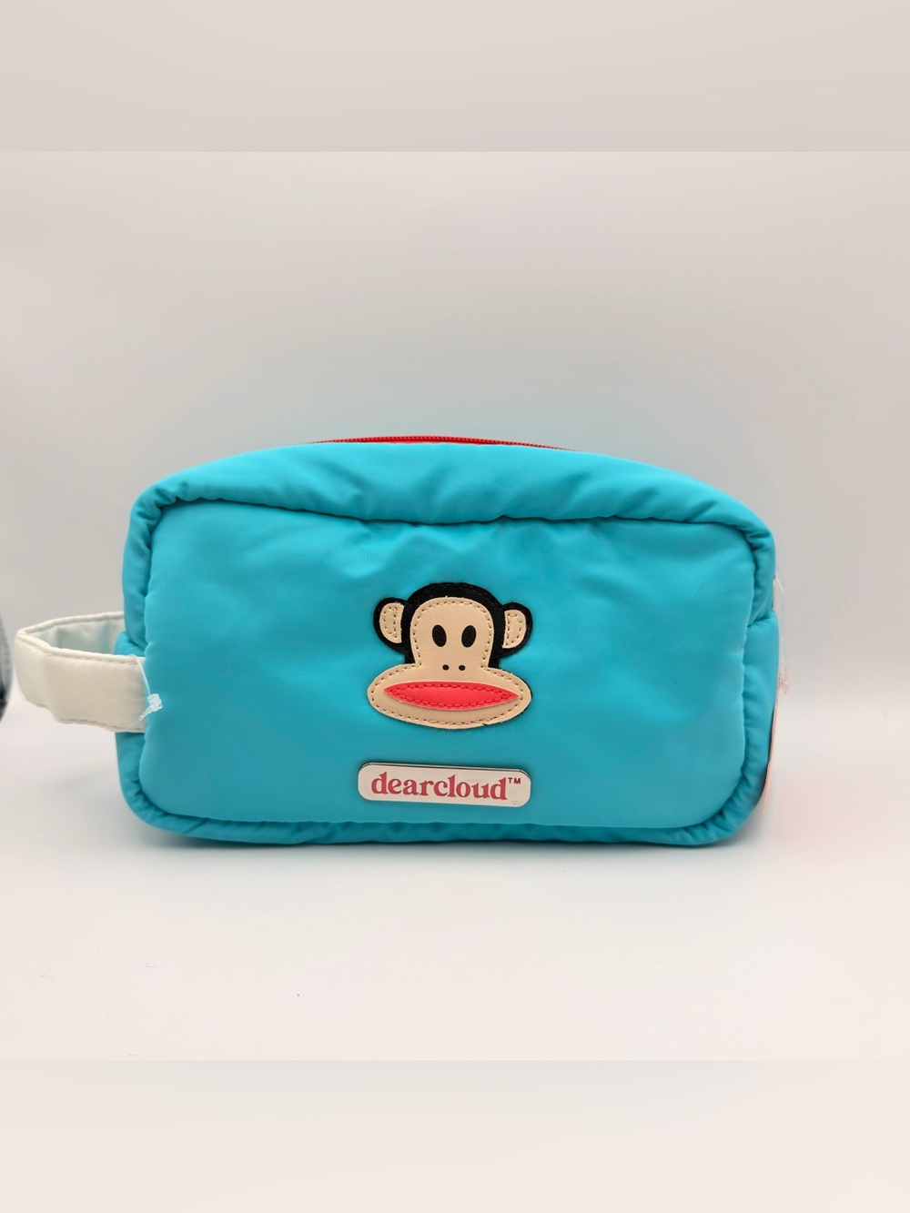 Paul Frank Julius Monkey Cosmetics Makeup Puffy Travel Bag Blue Dear cloud NWT